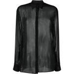 Chemises Philipp Plein noires à manches longues à manches longues pour femme en promo 