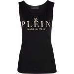 T-shirts à imprimés Philipp Plein noirs sans manches à col rond pour femme en promo 