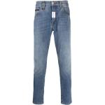 Jeans skinny Philipp Plein bleus en denim look fashion 