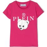 T-shirts à col rond Philipp Plein rose fushia à logo en coton à motif ours Taille 8 ans pour fille de la boutique en ligne Miinto.fr avec livraison gratuite 