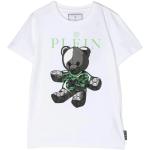 T-shirts à manches courtes Philipp Plein blancs à motif ours Taille 10 ans pour fille de la boutique en ligne Miinto.fr avec livraison gratuite 