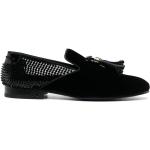 Chaussures casual Philipp Plein noires en velours à clous à bouts en amande Pointure 41 look casual pour homme en promo 