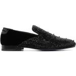 Chaussures casual Philipp Plein noires en velours à sequins à bouts en amande Pointure 41 look casual pour homme en promo 