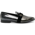 Chaussures casual Philipp Plein noires en velours à paillettes à bouts en amande Pointure 41 look casual pour homme en promo 