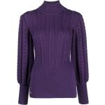 Pulls en laine Philipp Plein violets à manches longues pour femme en promo 