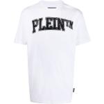 T-shirts à imprimés Philipp Plein blancs en jersey à clous à manches courtes à col rond pour homme en promo 