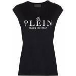 T-shirts à imprimés Philipp Plein noirs en jersey sans manches pour femme en promo 