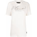 T-shirts Philipp Plein blancs en jersey à manches courtes pour femme en promo 