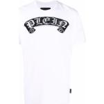 T-shirts à imprimés Philipp Plein blancs à strass à manches courtes pour femme en promo 