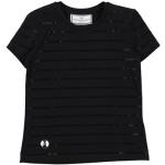 T-shirts à col rond Philipp Plein noirs en coton à strass Taille 6 ans pour fille de la boutique en ligne Yoox.com avec livraison gratuite 