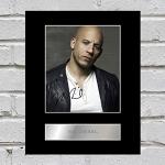 Photo montée et signée de Vin Diesel