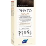 Colorations Phyto châtain pour cheveux d'origine française à l'huile de jojoba 