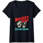 Piano officiel Elton John x Rocketman noir T-Shirt avec Col en V