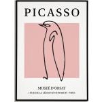 Affiches en plastique à motif pingouins Picasso format A3 