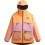 Vestes de ski Picture orange en taffetas imperméables respirantes avec jupe pare-neige Taille XS look fashion pour femme en promo 