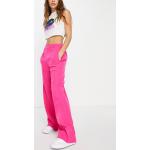 Pantalons taille haute Pieces roses stretch Taille S pour femme en promo 