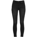 Jeans Pieces noirs en coton délavés Taille XS pour femme 