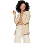 Blazers Pieces blancs en viscose à manches trois-quart Taille L look fashion pour femme en promo 