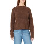 PIECES PCELLEN LS O-Neck Knit Noos BC Sweater, Chicory Coffee, XL Femme