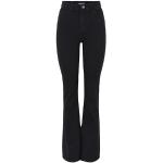 Jeans évasés Pieces noirs Taille XS look fashion pour femme en promo 
