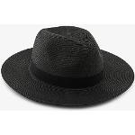 Chapeaux Fedora Pieces noirs en paille Tailles uniques look fashion pour femme 