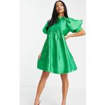 Robes courtes vert d'eau en viscose Taille XXS look casual pour femme en promo 
