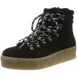 Pieces Pshalima Suede Boot, Sneakers Basses Femme, Noir (Black Black), 38 EU
