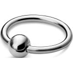 Piercings anneau Lucléon argentés en titane finition polie pour homme 