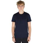 T-shirts Pierre Cardin bleus en coton à manches courtes à manches courtes Taille 4 XL classiques pour homme 