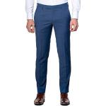 Pantalons de costume Pierre Cardin bleus stretch look fashion pour homme 