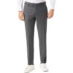 Pantalons de costume Pierre Cardin gris stretch look fashion pour homme 