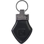 Porte-clés Pierre Cardin noirs en cuir en cuir look fashion 