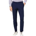 Pantalons de costume Pierre Cardin bleus stretch Taille 3 XL look fashion pour homme 