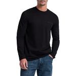 T-shirts Pierre Cardin noirs à manches longues à manches longues Taille 3 XL look fashion pour homme 