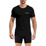 T-shirts Pierre Cardin noirs en coton avec broderie à manches courtes à manches courtes à col rond Taille L look fashion pour homme 