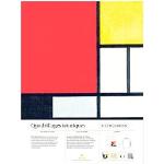 Piet Mondrian, Quadrillages iconiques : vingt et une reproductions d'art chêne Chêne