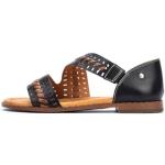 Sandales plates Pikolinos noires en cuir Pointure 39 look fashion pour femme 