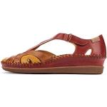 Sandales plates Pikolinos Cadaques rouges en cuir Pointure 37 look fashion pour femme 