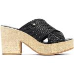 Sandales à talons Pikolinos noires en cuir Pointure 41 look fashion pour femme 
