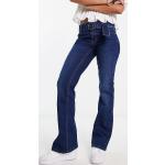 Jeans taille haute Pimkie bleues foncé en viscose délavés Taille XS pour femme 
