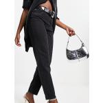 Jeans taille haute Pimkie noirs délavés Taille XS coupe mom pour femme en promo 