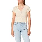 T-shirts Pimkie beiges en coton à manches courtes à manches courtes Taille XS look fashion pour femme 