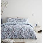 Linge de lit bleu canard en coton à motif éléphants lavable en machine moderne 