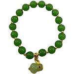Bracelets porte-bonheurs vert jade à motif lapins look asiatique pour enfant 