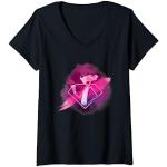 Pink Panther Pinceau diamant T-Shirt avec Col en V