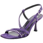 Sandales à talons Pinko violettes en daim à strass Pointure 35 look fashion pour femme 