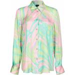 Chemises satinées Pinko vertes en viscose Taille XS classiques pour femme 