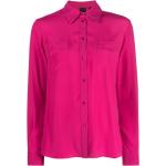 Chemises Pinko rose fushia en chiffon à manches longues à manches longues Taille XS pour femme en promo 
