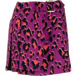 Jupes imprimées Pinko violettes à effet léopard minis Taille XS pour femme en promo 