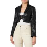 Blazers Pinko noirs en cuir synthétique Taille S look casual pour femme 